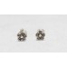 Charm Stud Earrings Flower Sterling Silver 925 Women Men Unisex Child Girl Boy Engraved Handmade Stud21